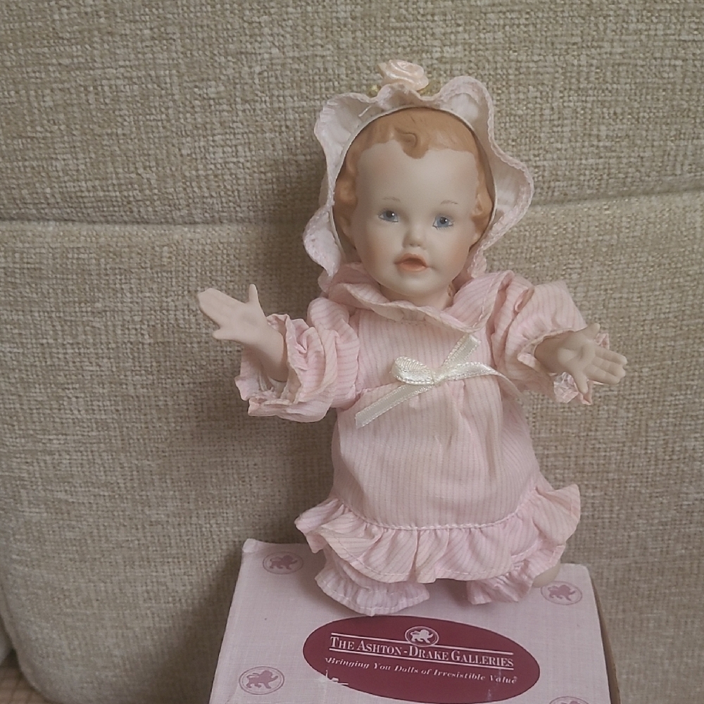 Pink Doll with Ruffled Dress and Accessories